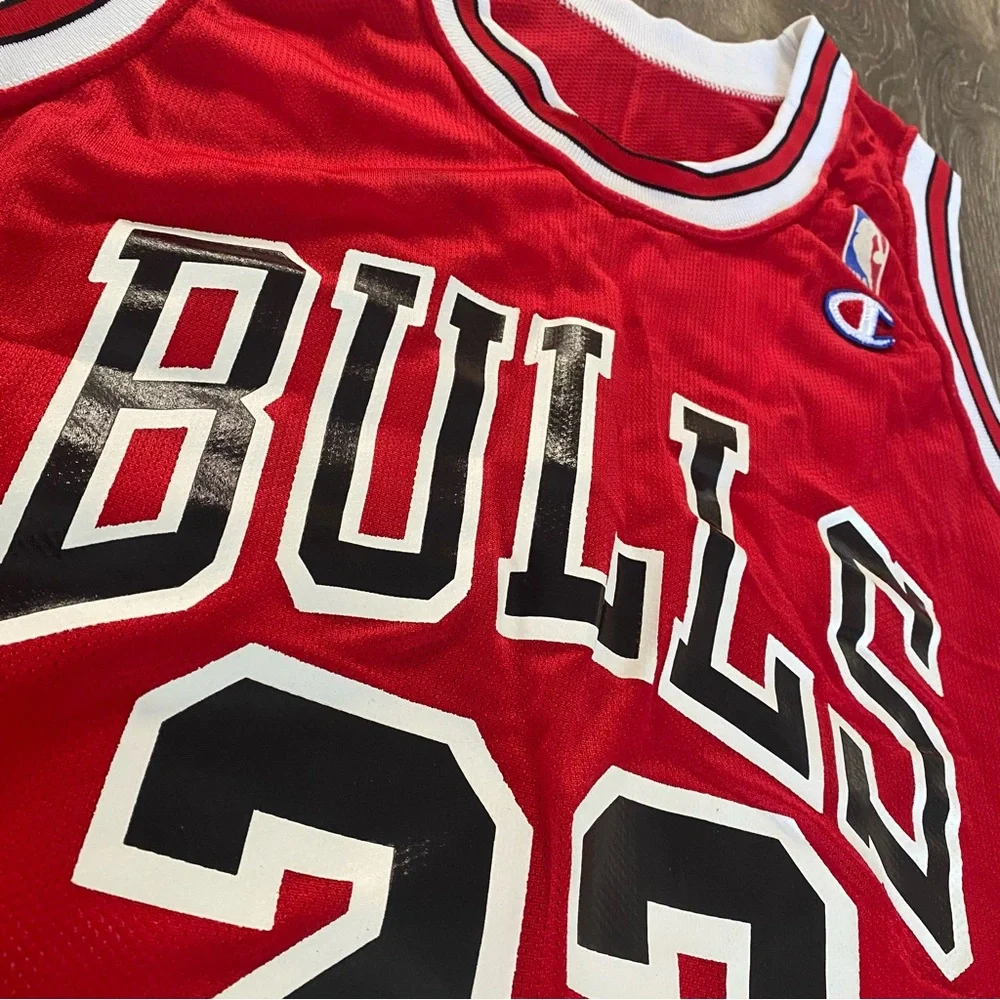 Michael Jordan True Vintage 90s Chicago Bulls Champion Jersey - Picture 6 of 13
